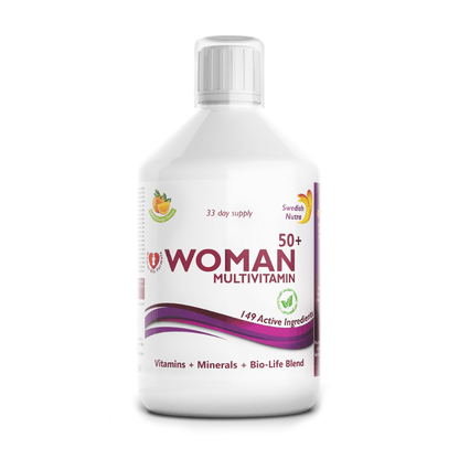 Swedish Nutra vloeibare Woman Multivitamine 50+ 500 ml